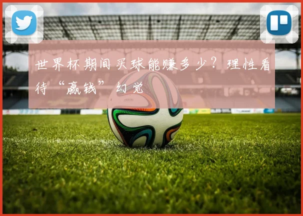 世界杯期间买球能赚多少？理性看待“赢钱”幻觉