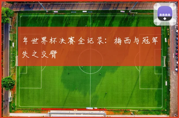 年世界杯决赛全记录：梅西与冠军失之交臂